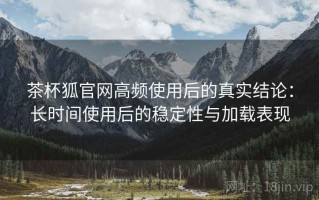 茶杯狐官网高频使用后的真实结论：长时间使用后的稳定性与加载表现
